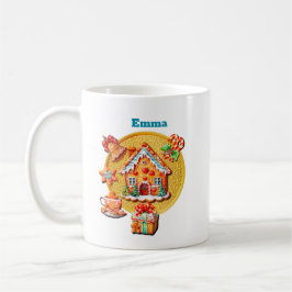Caneca De Café Casa de Doces de Natal e Ano Novo