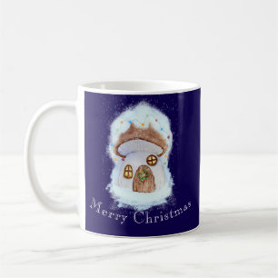 Caneca De Café casa de fada de Natal