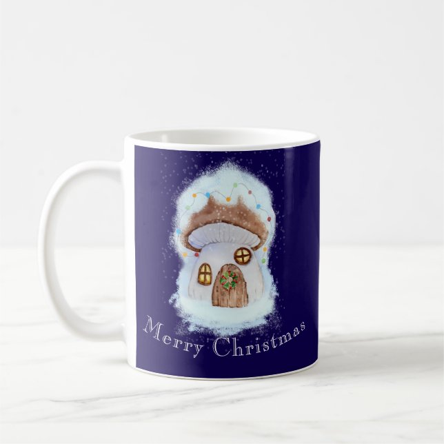 Caneca De Café casa de fada de Natal (Esquerda)