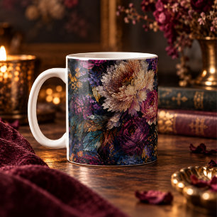 Caneca De Café Casa de jardim floral impressionista gótico temper