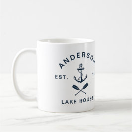 Caneca De Café Casa de Lago Âncora Náutica: Férias de Verão em Fa