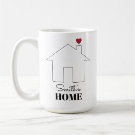 Caneca De Café Casa de Smith com Coração