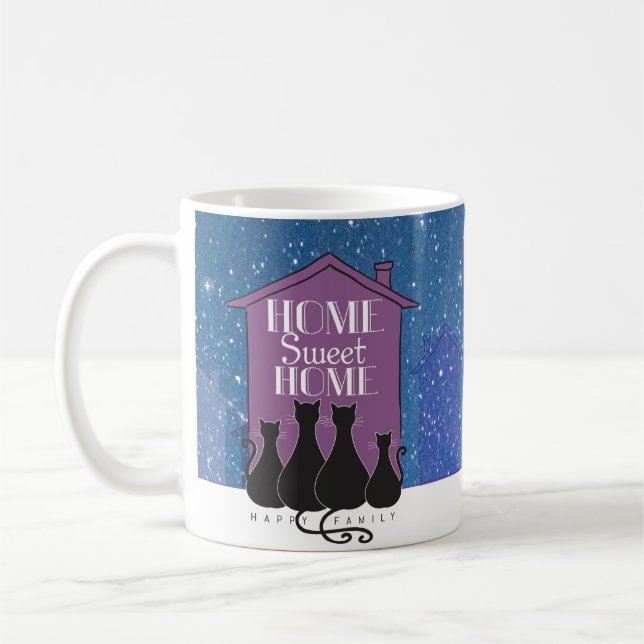 Caneca De Café Casa doce - Família Feliz (Esquerda)