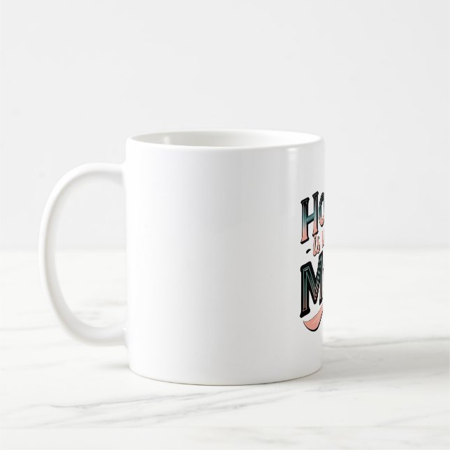 Caneca De Café Casa É Onde A Mãe Está, Bonito Presente De Dia de  (Esquerda)