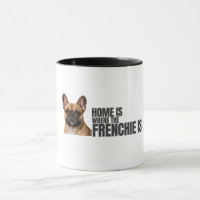 Caneca de Café Casa é Onde Está o Frenchie