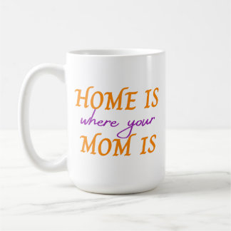 Caneca De Café Casa é onde sua mãe está