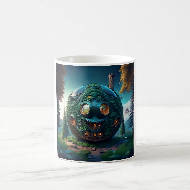 Caneca De Café Casa Emoji Feliz (Centro)
