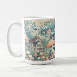 Caneca De Café Casa Encantadora Personalizada do Núcleo da Aldeia