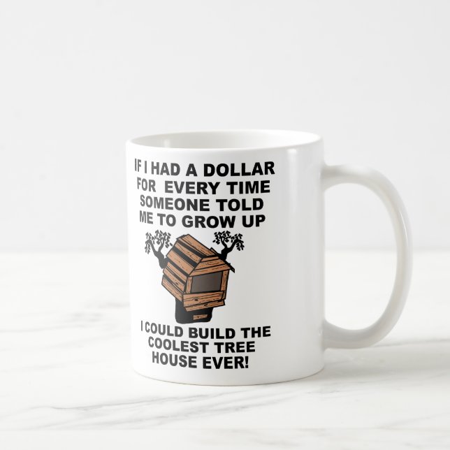 Caneca De Café Casa na Árvore Cresça (Direita)