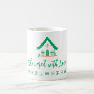 Caneca De Café Casa Verde Personalizada Mostrada de Amor