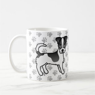 Caneca De Café Casaco branco e preto Jack Russell Terrier Cog