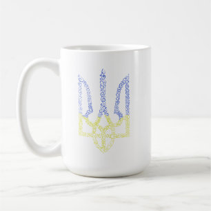 Caneca De Café Casaco da Ucrânia do modelo espiral tridente de ar