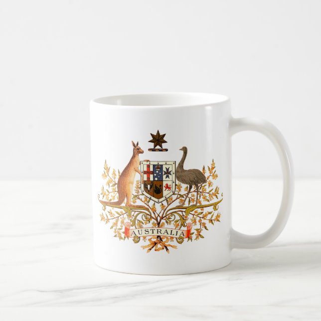 Caneca De Café casaco de armas austrália (Direita)