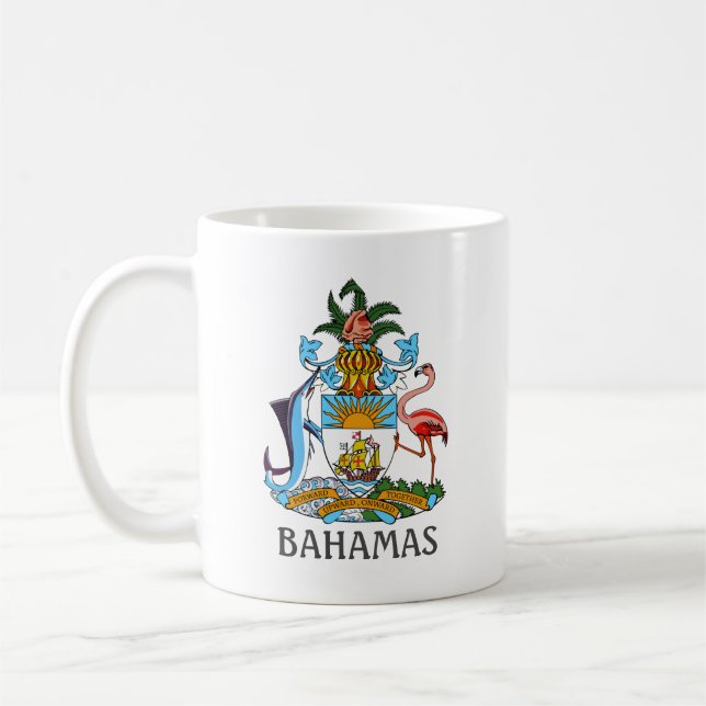Caneca De Café Casaco de armas - Baamas (Esquerda)