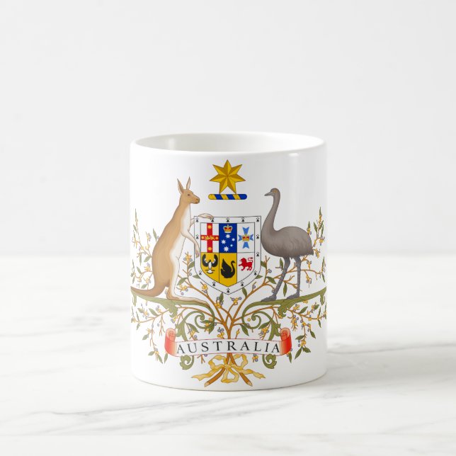 Caneca De Café Casaco de Armas da Austrália (Centro)