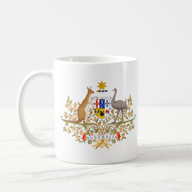 Caneca De Café Casaco de Armas da Austrália (Esquerda)