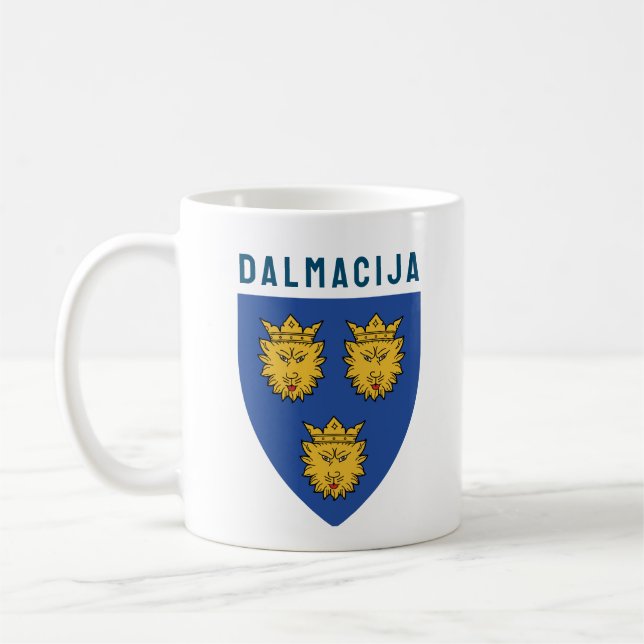 Caneca De Café Casaco de Armas da Dalmácia, Croácia (Esquerda)