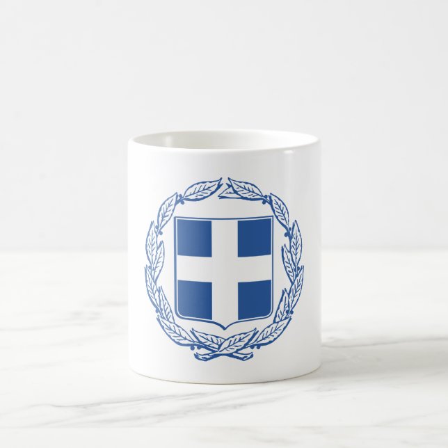 Caneca De Café Casaco de armas da Grécia (Centro)