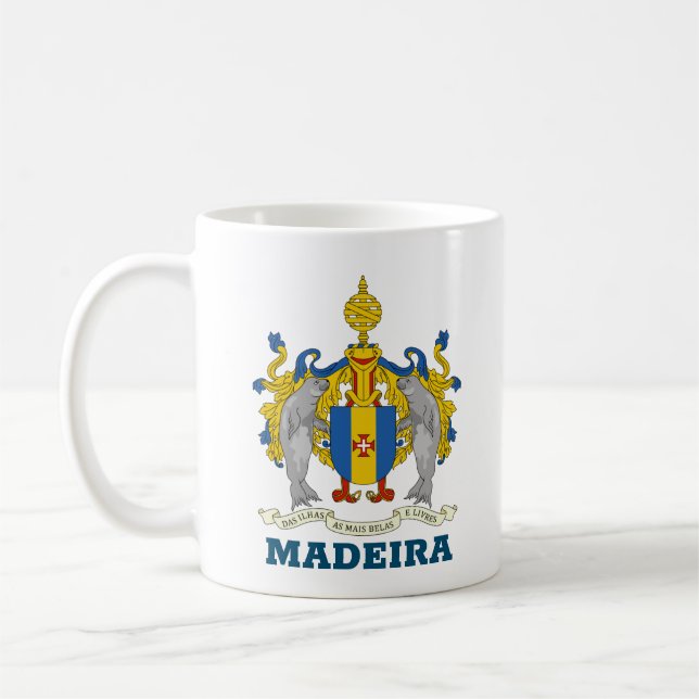 Caneca De Café Casaco de Armas da Madeira, Portugal (Esquerda)
