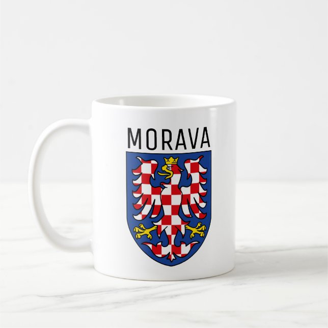 Caneca De Café Casaco de armas da Morávia - TCHECHIA (Esquerda)