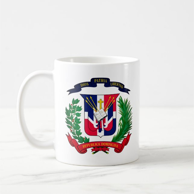 Caneca De Café Casaco de armas da República Dominicana (Esquerda)