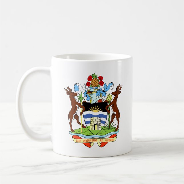Caneca De Café Casaco de Armas de Antígua e Barbuda (Esquerda)