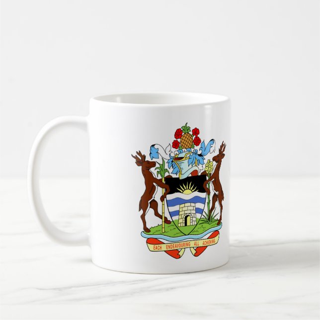 Caneca De Café Casaco de armas de Antígua e Barbuda (Esquerda)