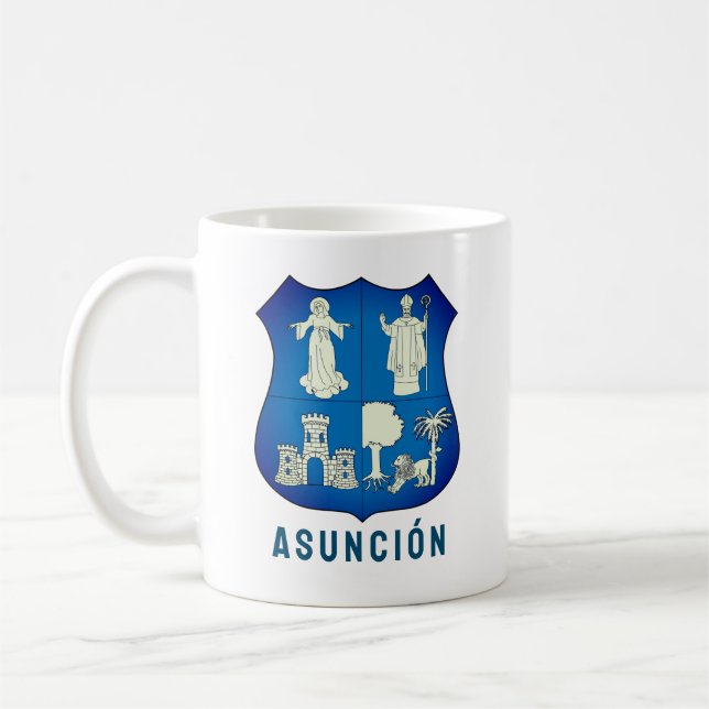Caneca De Café Casaco de Armas de Assunção, Paraguai (Esquerda)