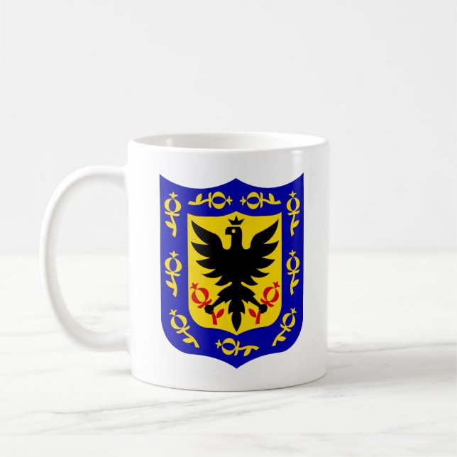 Caneca De Café Casaco de Armas de Bogotá, Colômbia Coffee Mug (Esquerda)