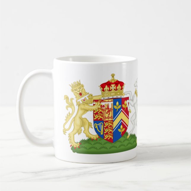 Caneca De Café Casaco De Armas De Catherine Duquesa De Cambridge (Esquerda)