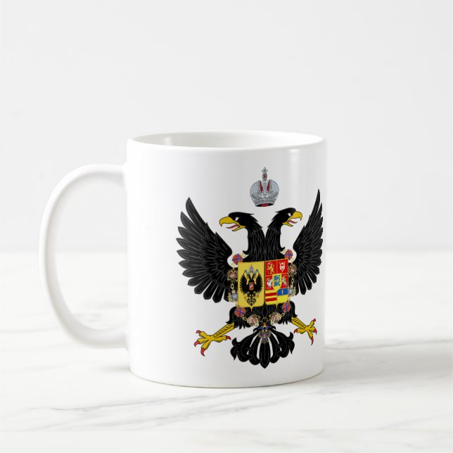 Caneca De Café Casaco De Armas De Charles Peter Ulrich Holstein (Esquerda)