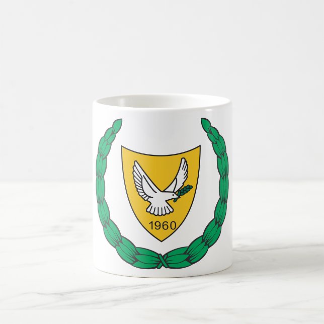 Caneca De Café Casaco De Armas De Chipre (Criador carregado)