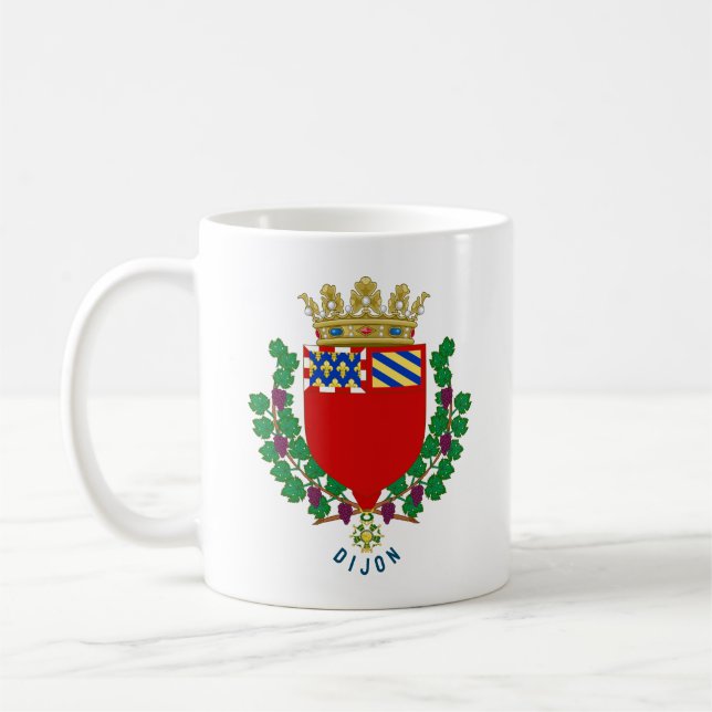 Caneca De Café Casaco de armas de Dijon, França (Esquerda)