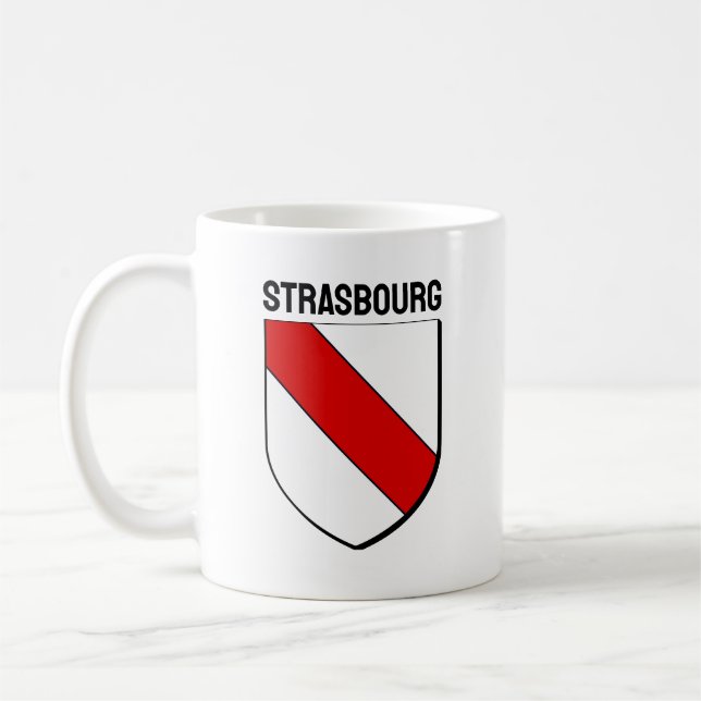 Caneca De Café Casaco de Armas de Estrasburgo, França (Esquerda)