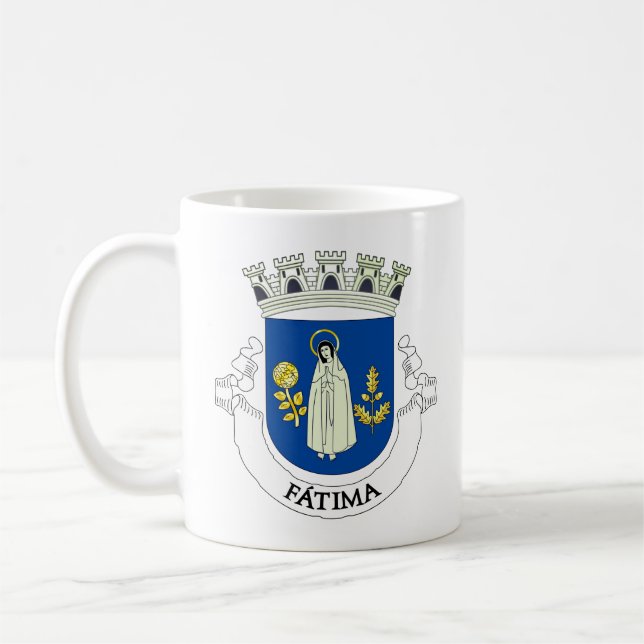 Caneca De Café Casaco de Armas de Fátima, Portugal (Esquerda)