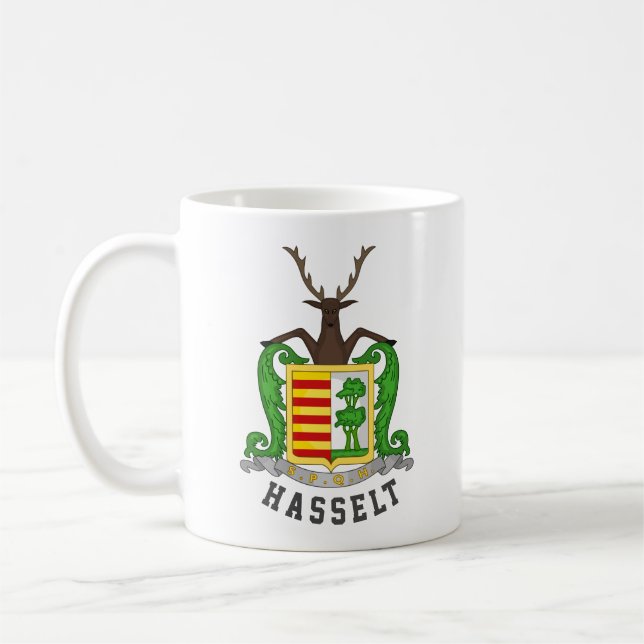 Caneca De Café Casaco de Armas de Hasselt, Bélgica (Esquerda)