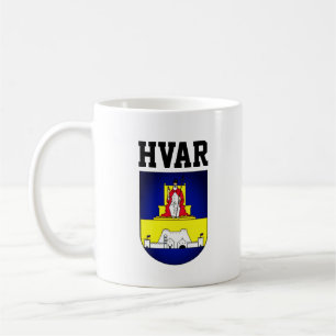 Caneca De Café Casaco de armas de Hvar - Croácia