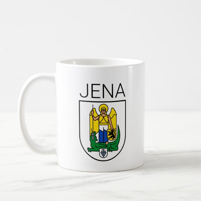 Caneca De Café Casaco de Armas de Jena - Thüringen, ALEMANHA (Esquerda)