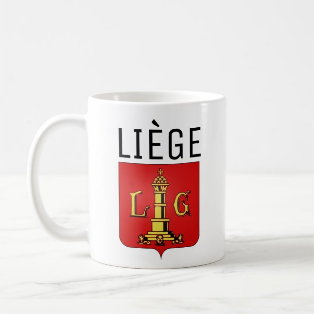 Caneca De Café Casaco de Armas de Liège, Bélgica (Esquerda)