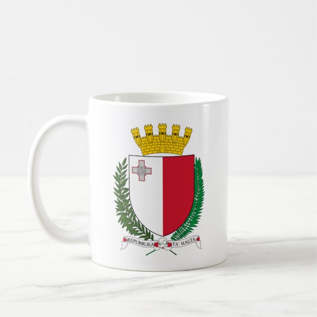 Caneca De Café Casaco de Armas de Malta (Esquerda)