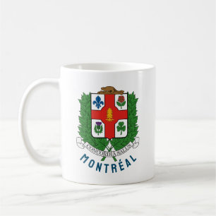 Caneca De Café Casaco de Armas de Montréal, CANADÁ