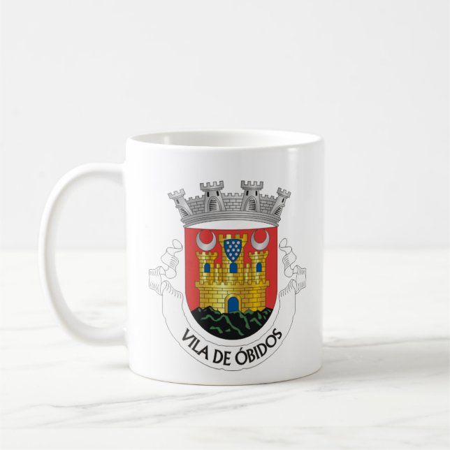 Caneca De Café Casaco de Armas de Óbidos, Portugal (Esquerda)