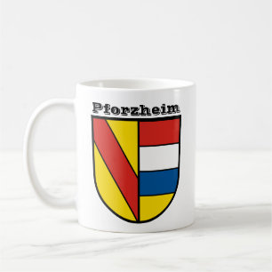 Caneca De Café Casaco de Armas de Pforzheim, Alemanha