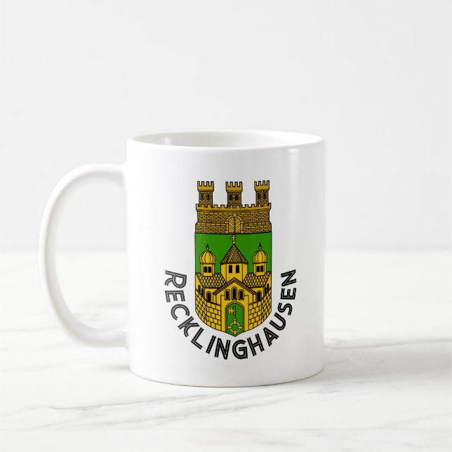 Caneca De Café Casaco de Armas de Recklinghausen, Alemanha (Esquerda)