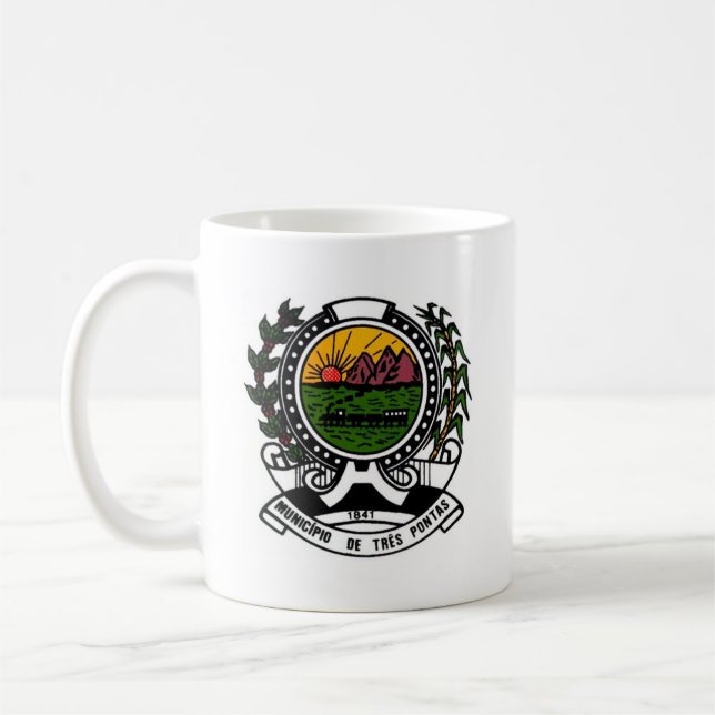 Caneca De Café Casaco de Armas de Três Pontas, Minas Gerais (Esquerda)