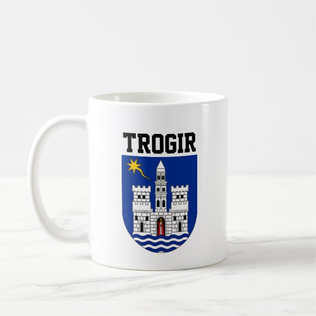 Caneca De Café Casaco de Armas de Trogir, Croácia (Esquerda)
