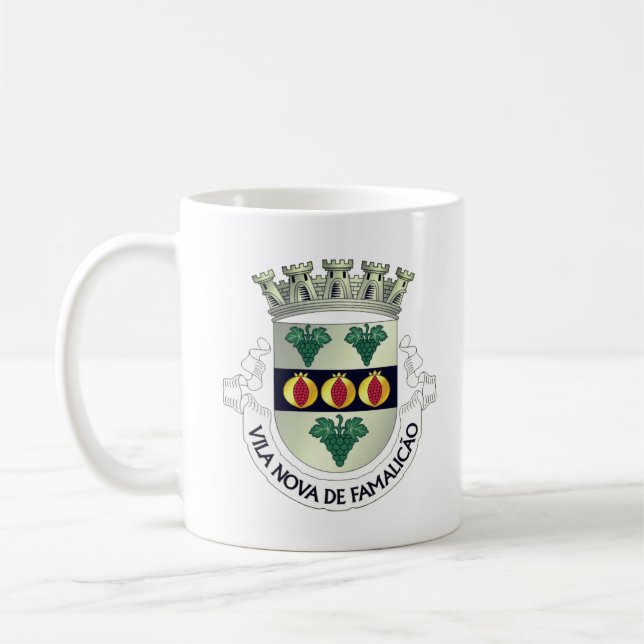 Caneca De Café Casaco de Armas de Vila Nova de Famalicão, PORTUGA (Esquerda)