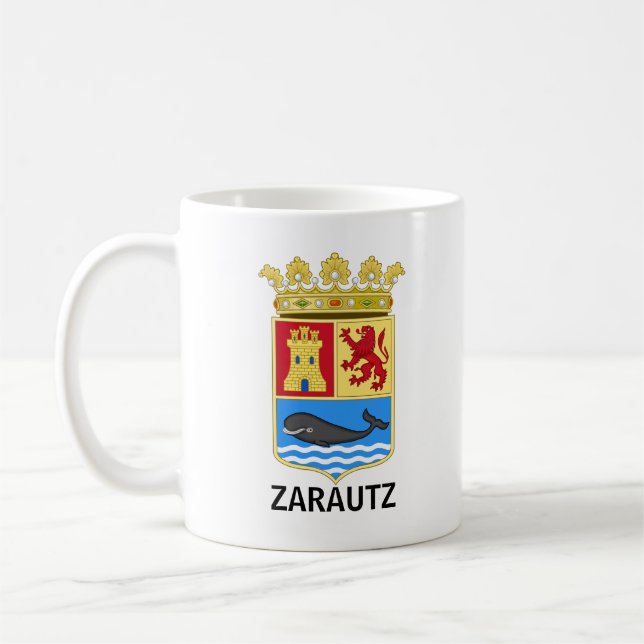 Caneca De Café Casaco de Armas de Zarautz - Gipuzkoa (Esquerda)