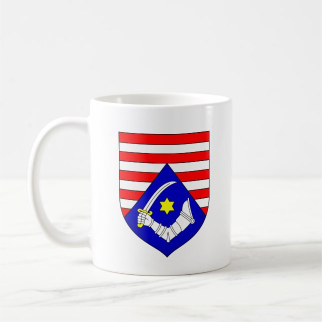 Caneca De Café Casaco de Armas do condado de Karlovac, Croácia (Esquerda)