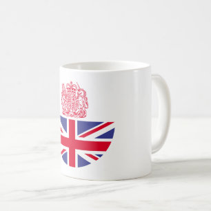 Caneca De Café casaco de armas do Reino Unido